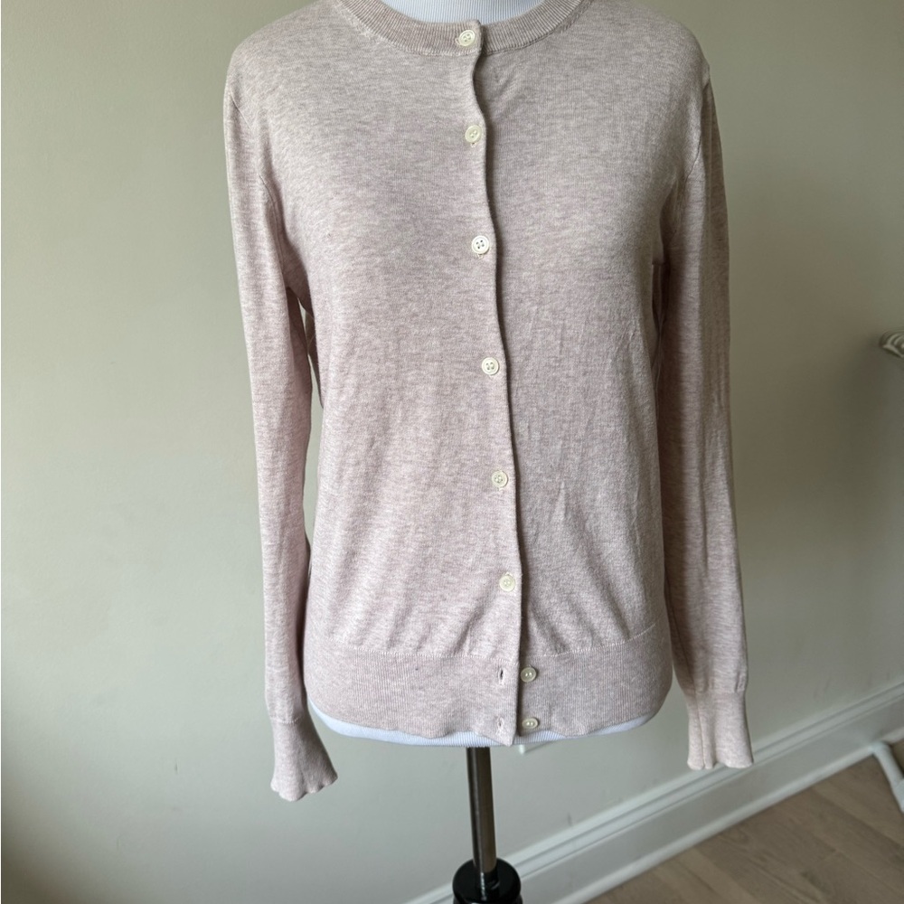 J. Crew Blush Button-Up Jackie Cardigan